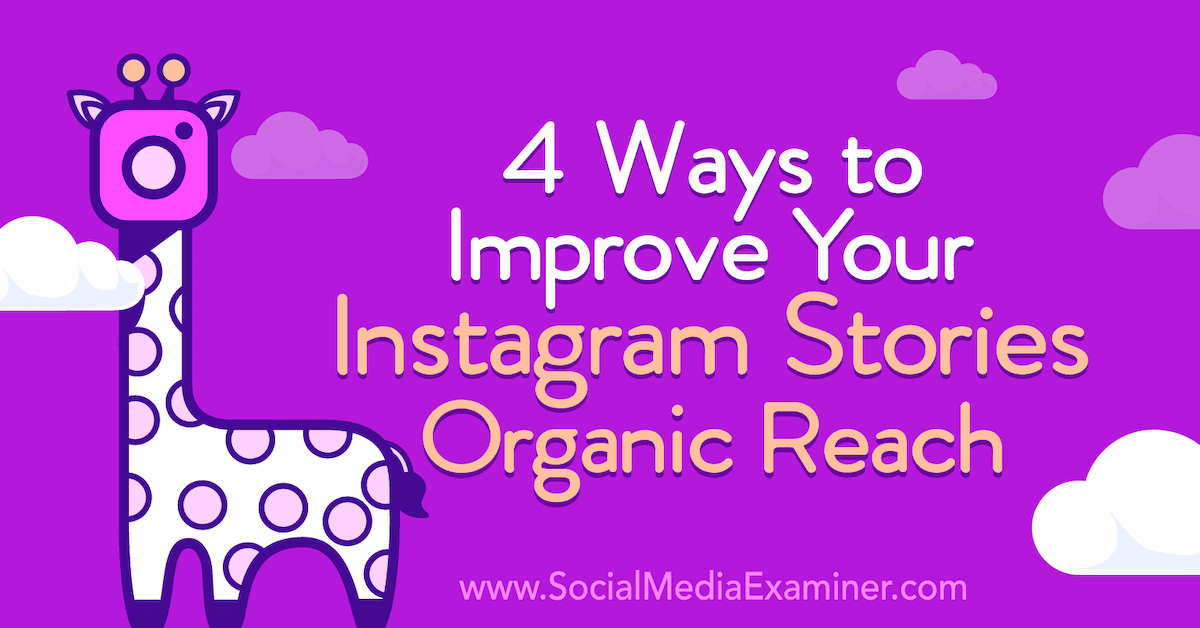 4 Ways to Improve Your Instagram Stories Organic Reach