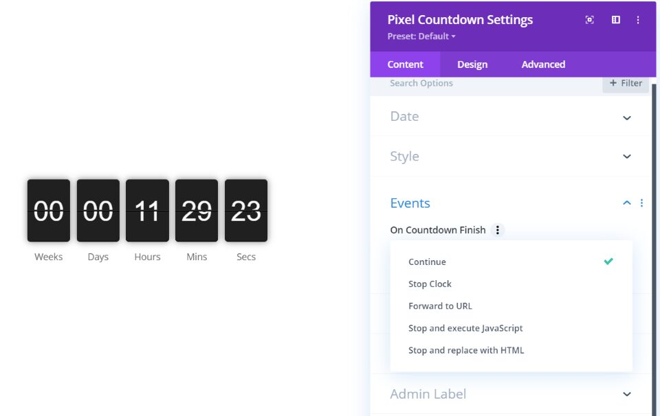 Countdown - Divi Pixel