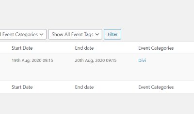 Divi Plugin Highlight: Divi Event Manager