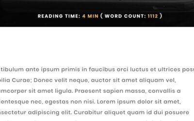 How to Display Post Estimated Reading Time and Word Count in Divi (with ReadingTime.js)