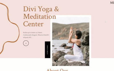 Download a FREE Header & Footer for Divi’s Meditation Center Layout Pack