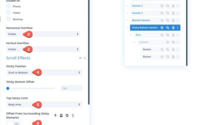 How to Add Sticky Page Navigation Links (Next, Previous, First, Last) to Divi Sections