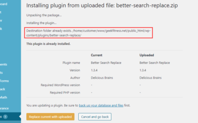 How to Fix the “Destination Folder Already Exists” in WordPress