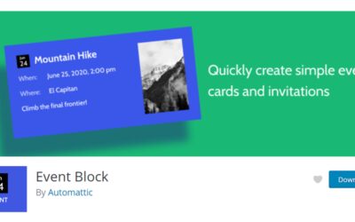 How to Use the WordPress Event Block by Automattic