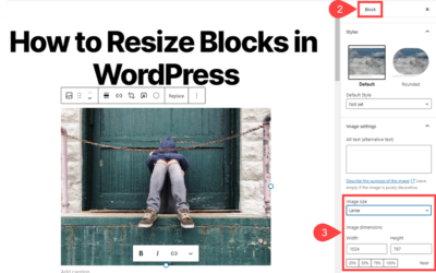 How to Resize Blocks in WordPress