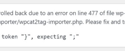 How to Fix the “Parse Error: Syntax Error, Unexpected” in WordPress