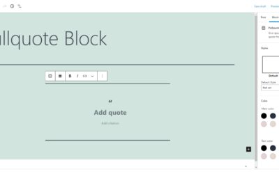 How to Use the WordPress Pullquote Block