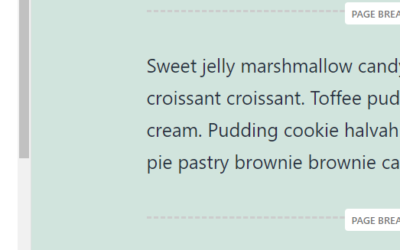 How to Use the WordPress Page Break Block