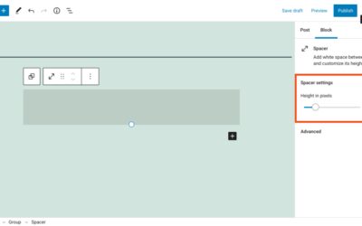 How to Use the WordPress Spacer Block