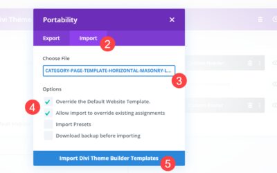 How to Restore a Template in the Divi Theme Builder