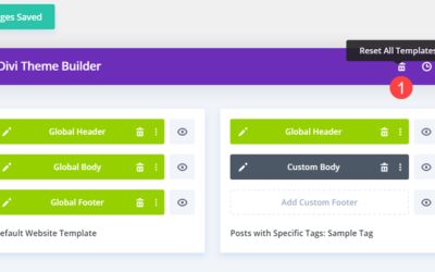 How to Reset All Templates in the Divi Theme Builder