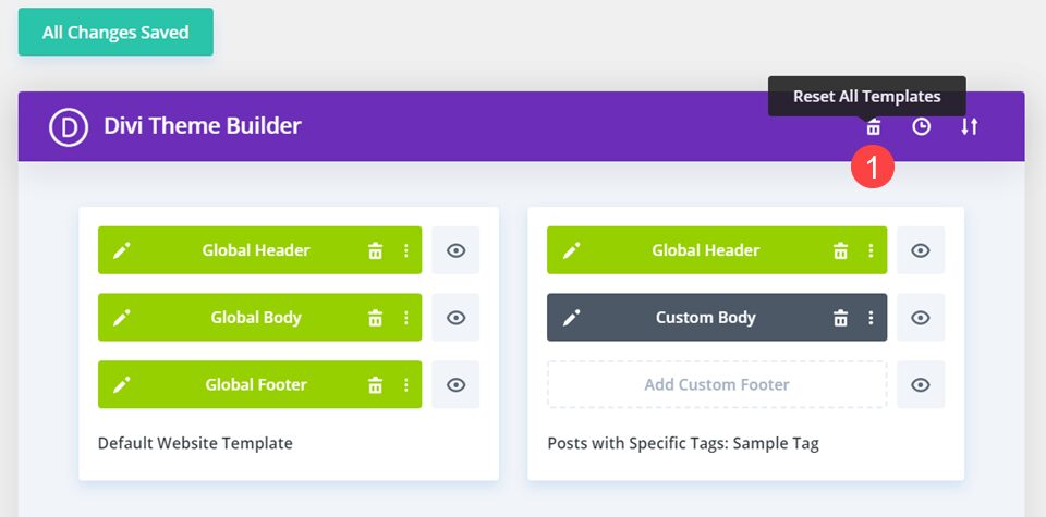 How to Reset All Templates in the Divi Theme Builder