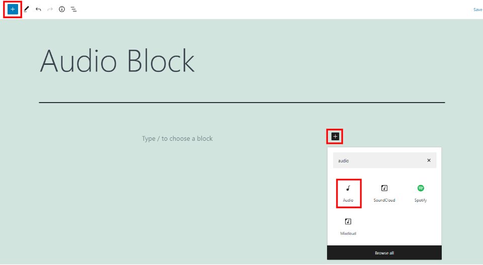 How to Use the WordPress Audio Block