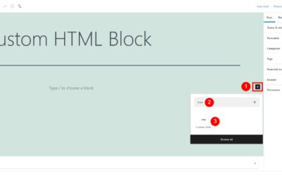 How to Use the WordPress Custom HTML Block