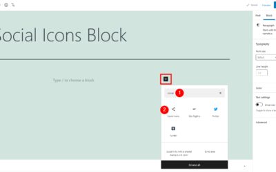 How to Use the WordPress Social Icons Block