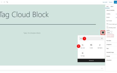 How to Use the WordPress Tag Cloud Block