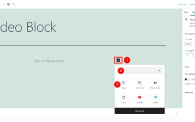 How to Use the WordPress Video Block