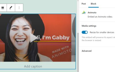 How to Use the WordPress Animoto Embed Block