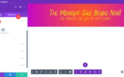 How to Reveal a Sales Banner at Midnight Precisely with Divi’s Condition Options