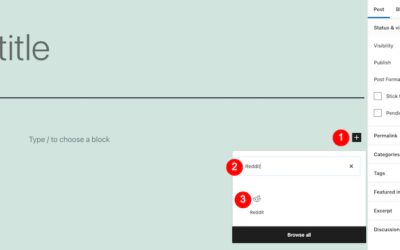 How to Use the WordPress Reddit Embed Block