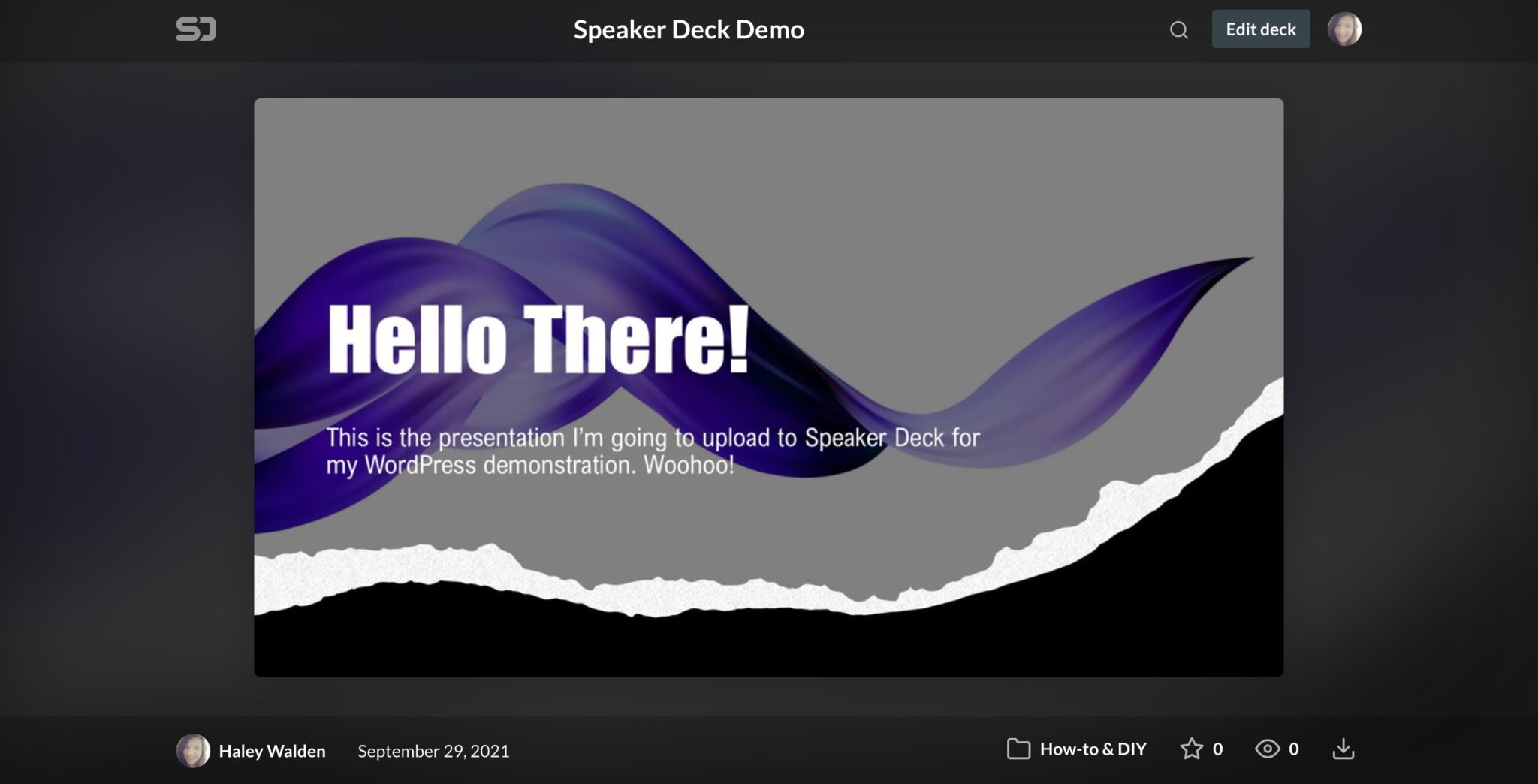 How to Use the WordPress Speaker Deck Embed Block