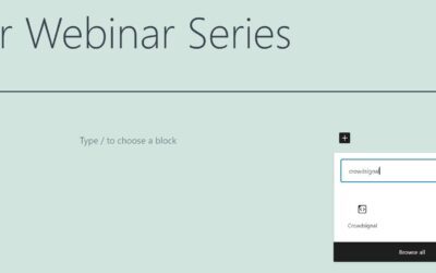 How to Use the WordPress Crowdsignal Embed Block