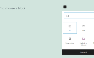 How to Use the WordPress TED Embed Block