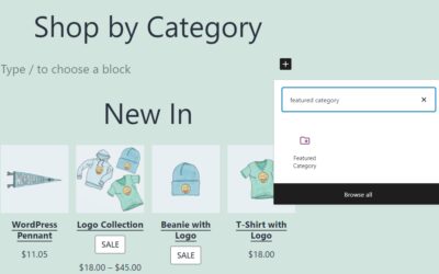 How to Use the Featured Category WooCommerce Block