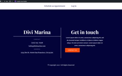 How to Build a Fullscreen Footer with Divi