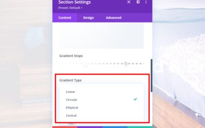 Comparing the Gradient Types in Divi’s Gradient Builder