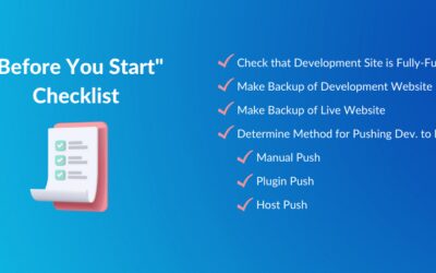 How to Push a WordPress Development Site Live